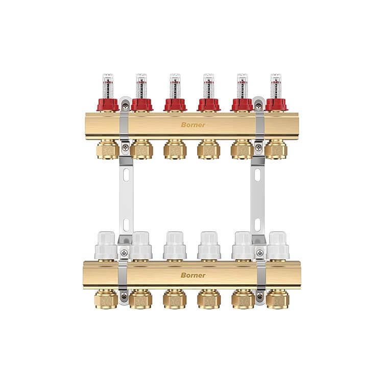 CM11506嵿氪可视流量计分集水器(可装：电热执行器)